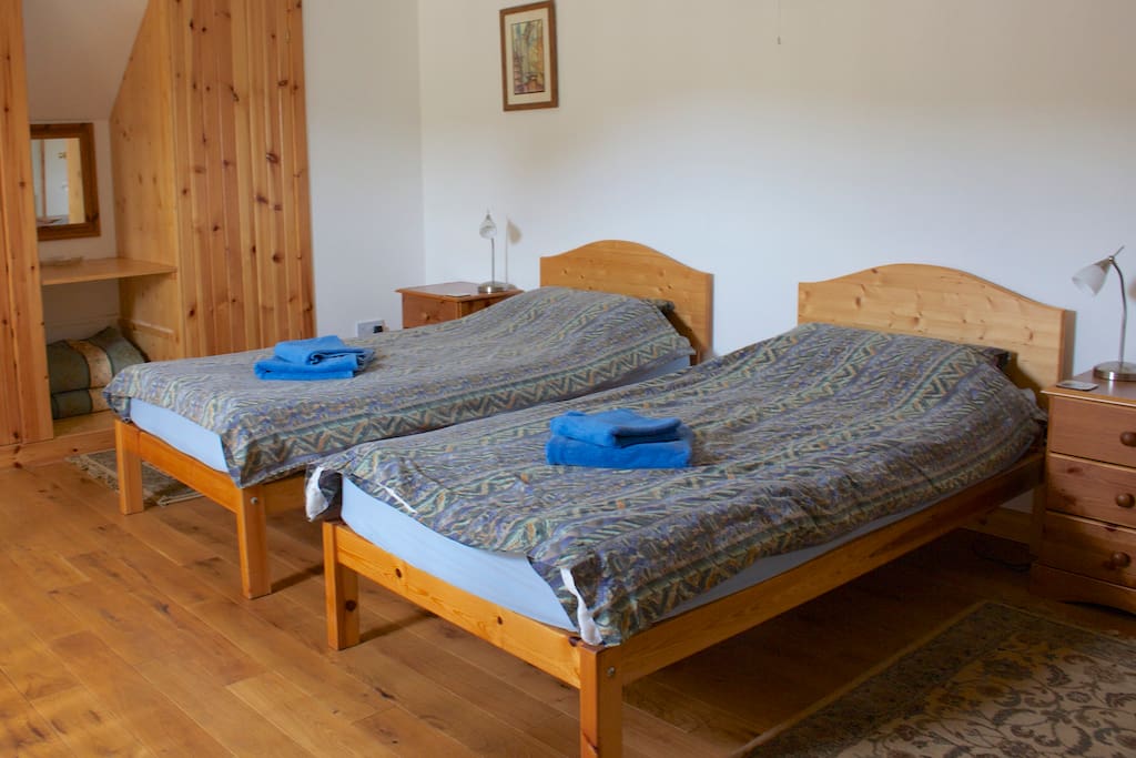 Mezzanine bedroom with chair bed also available on request