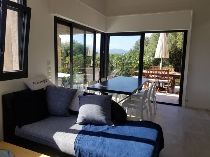 Belle Villa Terrasse Vue Dégagée Jardin Cheminée - Porto-Vecchio