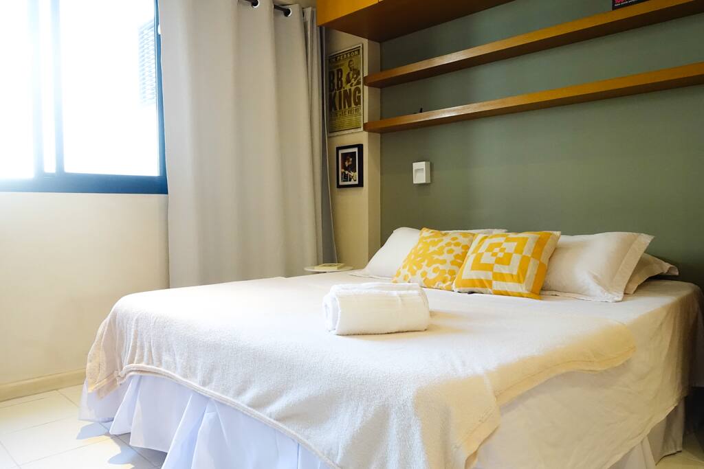 Quarto com cama de casal / Option of one double bed