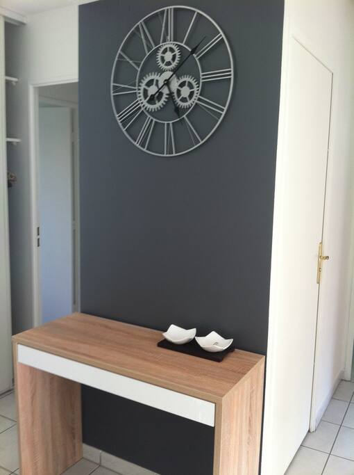 Very modern style entrance