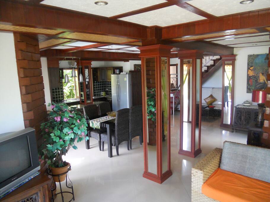 Open space living room ocean wiev