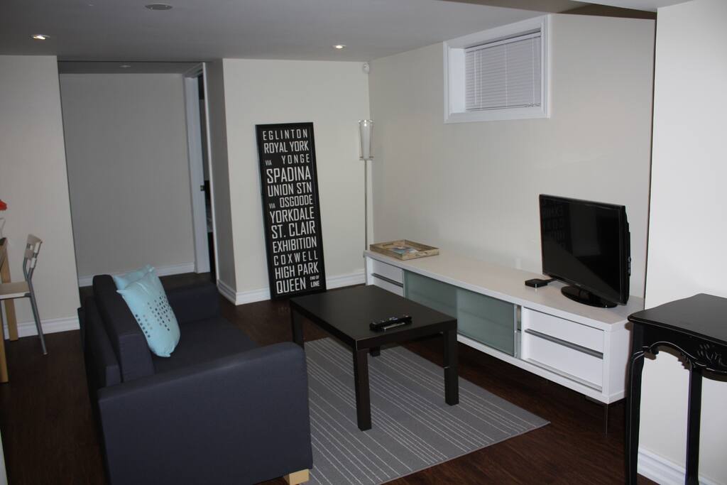 The sofa can turn into a sofa bed for additional guest.