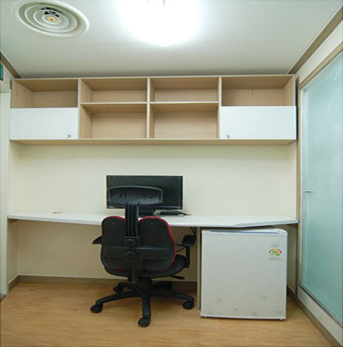 Work desk & Small Refredgiator
