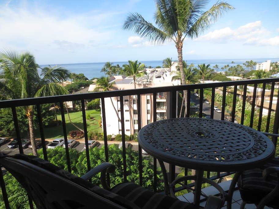 Seating with ocean view.