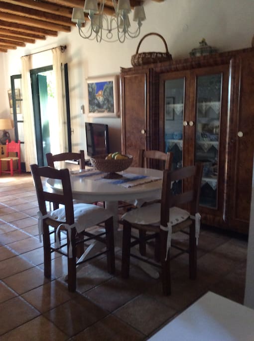 Extended dinning table for inside dinner