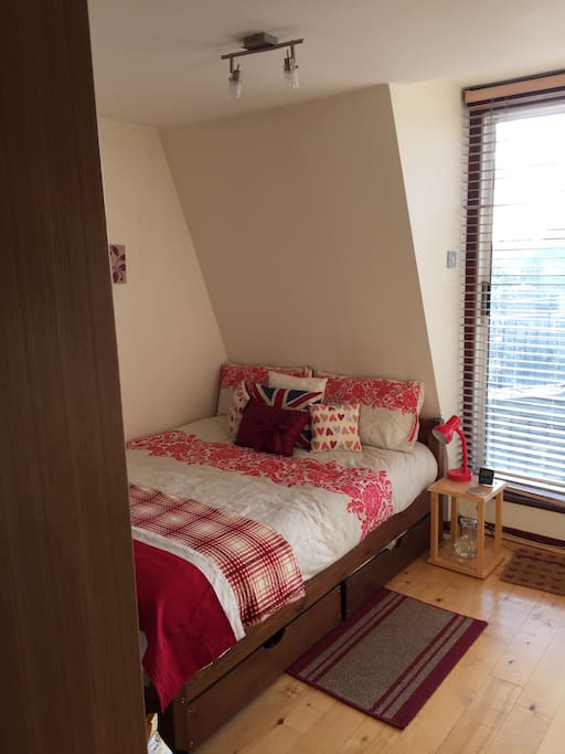 Main bedroom. Immediate access onto terrace. Great for spring/summer relaxing!