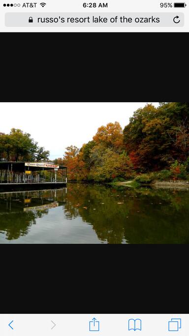 View of our cove. Mile marker 32 at the Lake of the Ozarks. Specifically Camdenton.