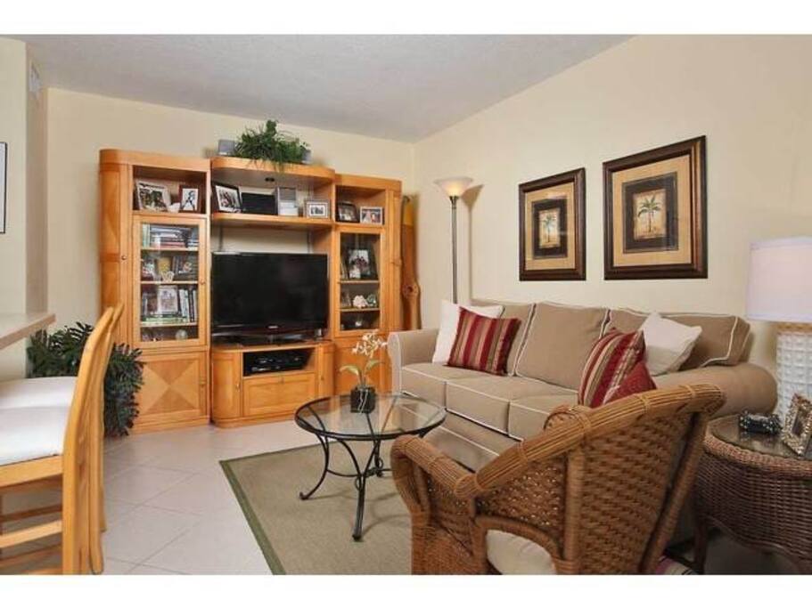 Spacious, well-appointed living area.