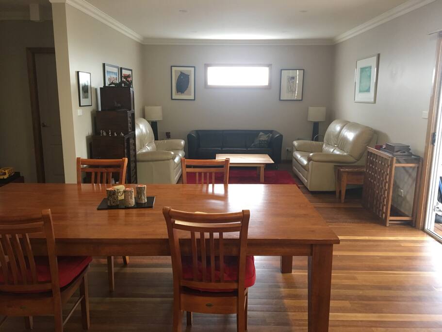 Dining area and lounge downstairs
