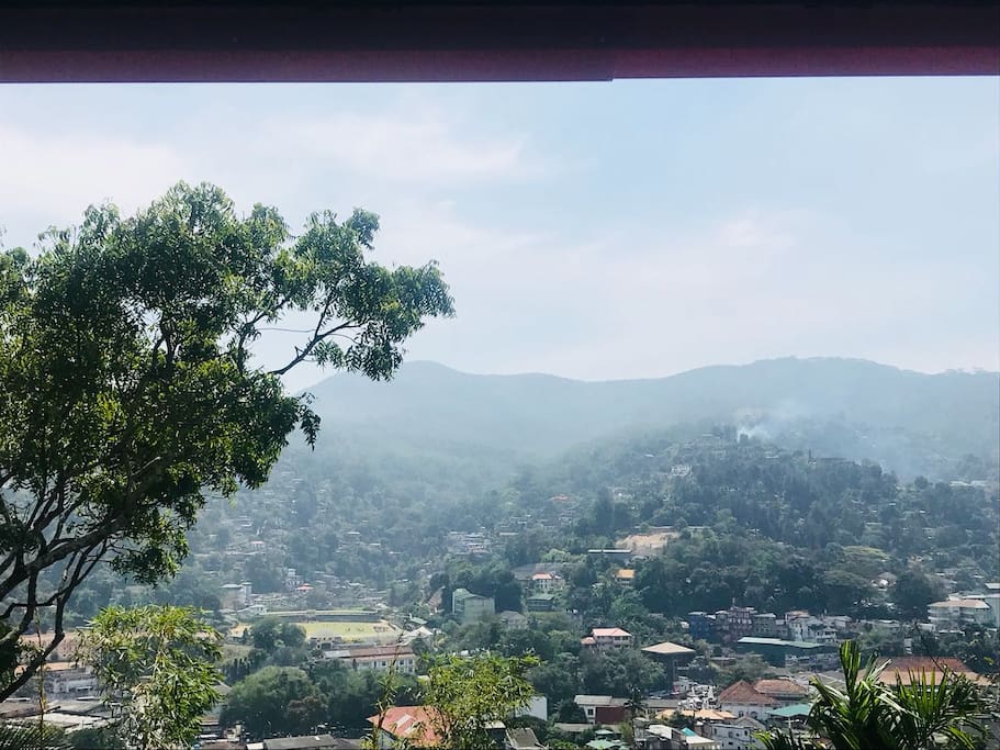 Kandy Central Business District City View From The House