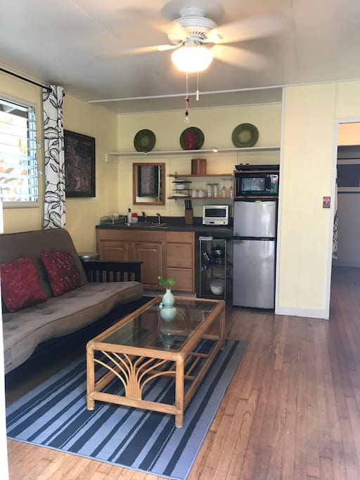 Main living area with a kitchenette