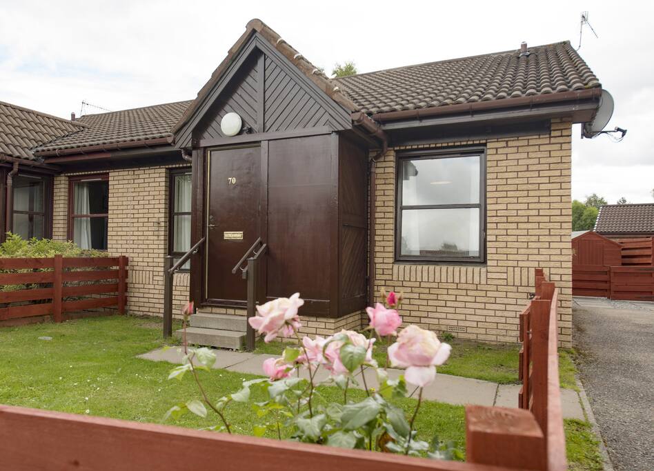Front with enclosed garden