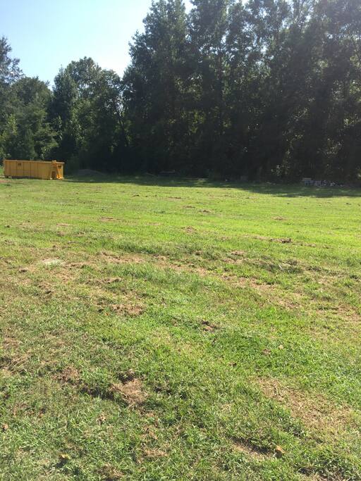 Field to park RV or camper.