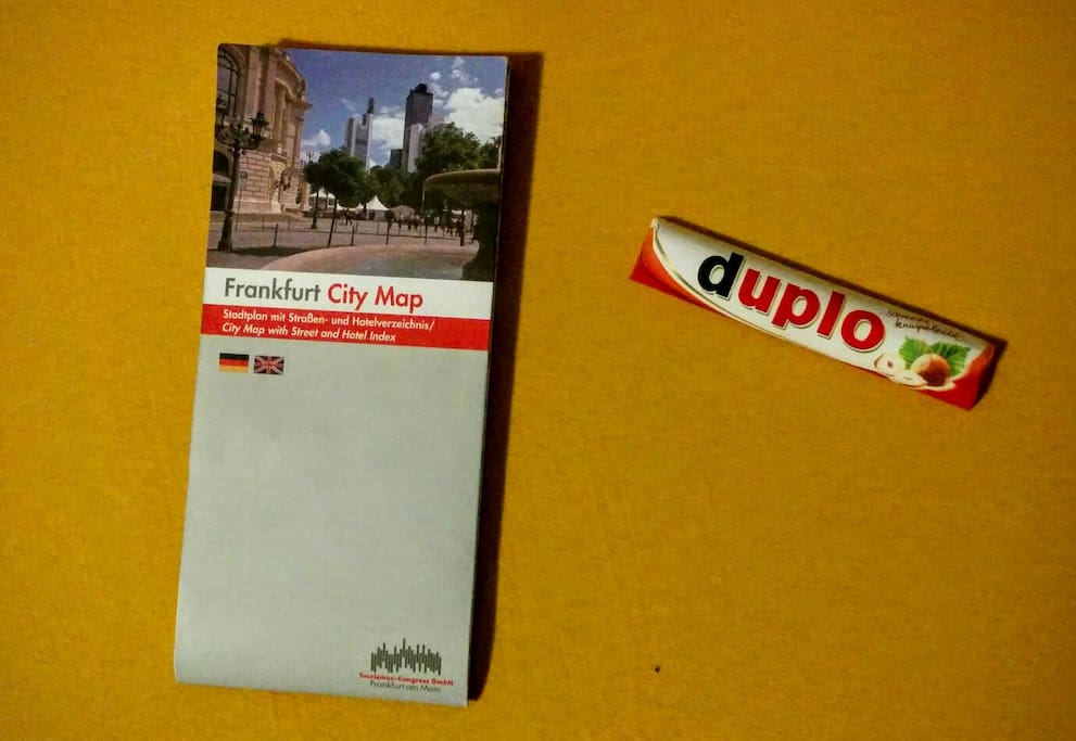 City Guide and sweets for our guest