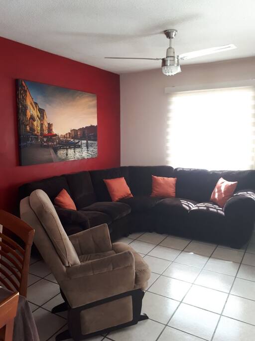 Aire acondicionado en sala comedor y cocina