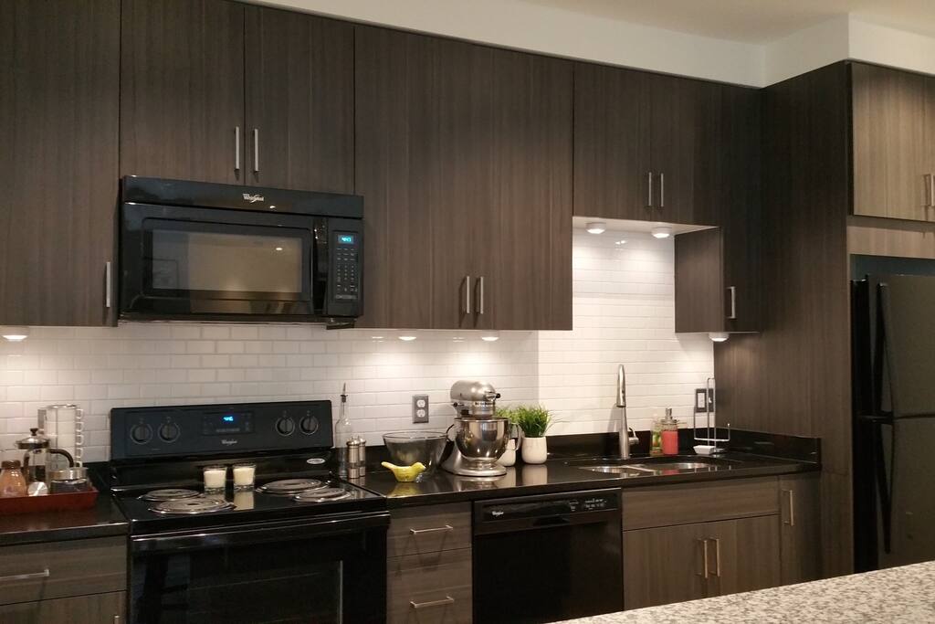 Custom built kitchen available for your use (including stocked coffee station).