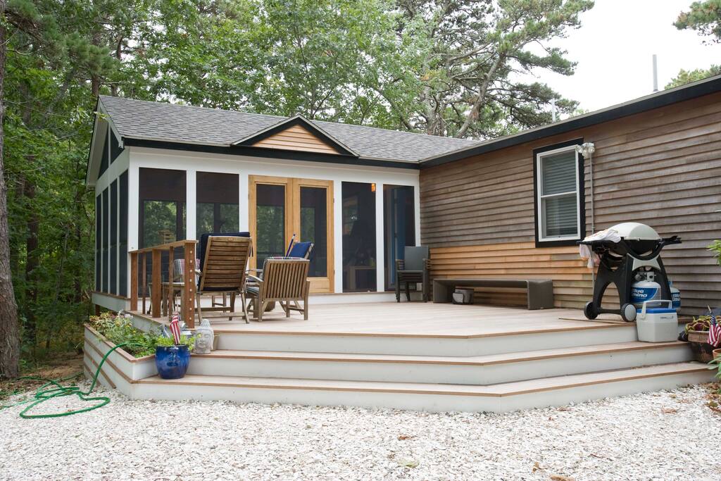 large outdoor deck