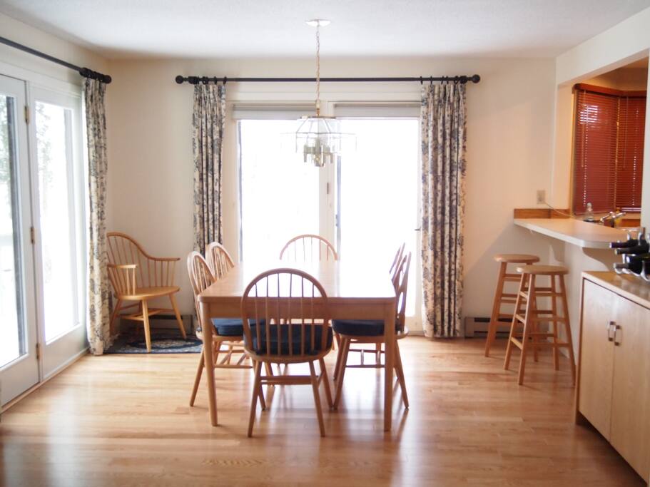 Dining Room with pass through counter/ stools