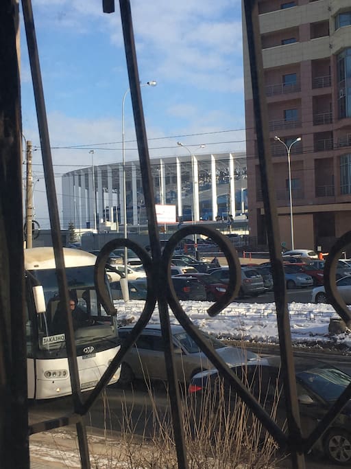 View from window on the stadium