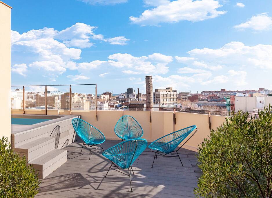 The terrace