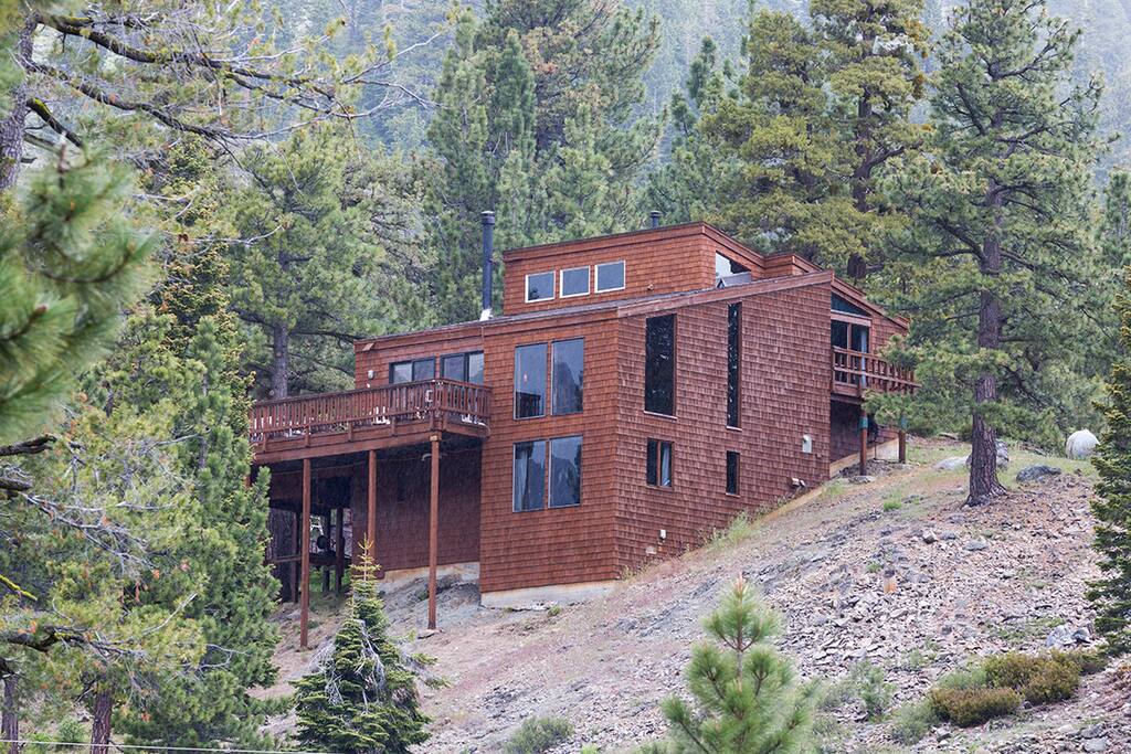 Munchkins View Cabin from across the valley