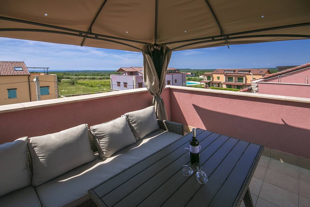 Relax zone on the balcony
