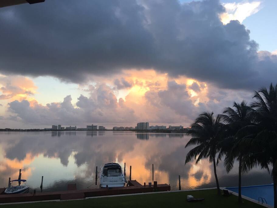 La vista desde el balcón