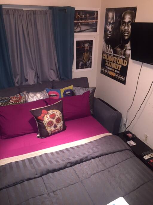 Your bed in your private bedroom with fresh clean linen & towels.