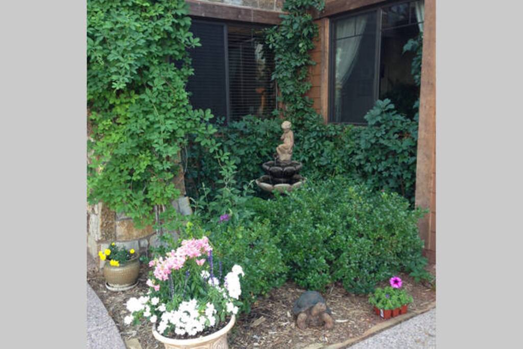 Our front entry, view to lower bedroom
