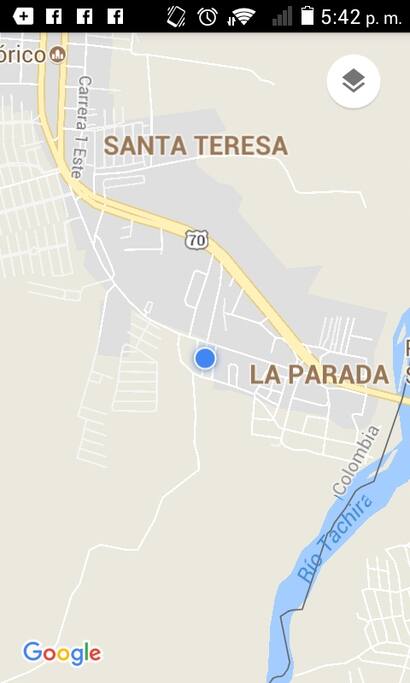 PUNTO DE REFERENCIA PARA LLEGAR AL HOSPEDAJE, A 3 CUADRAS EN LÍNEA RECTA DESDE LA ADUANA COLOMBIANA HASTA LA CARRERA 11 CRUZA A LA IZQUIERDA Y SUBE 30 METROS COMO MUESTRA EL GLOBO AZUL EN EL MAPA....