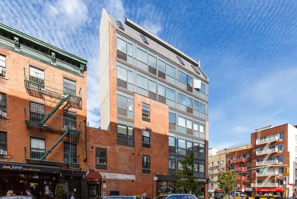 Street view of the building.