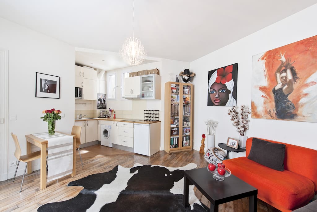 Colourful 1 bed flat close to Jardin du Luxembourg