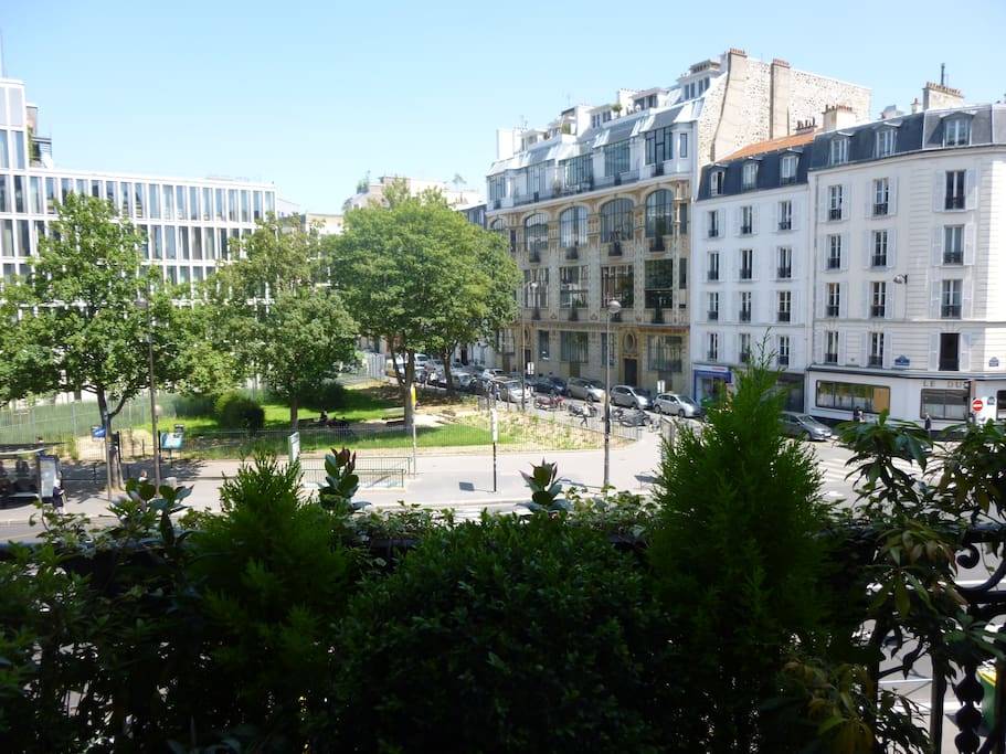 Vue d'un balcon