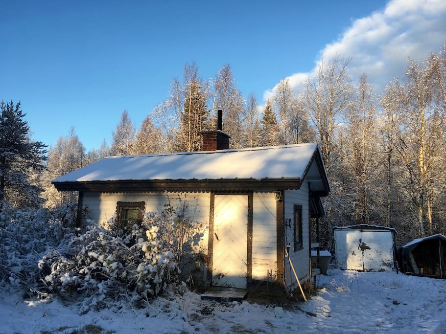 Sauna with access to the snow bath :)