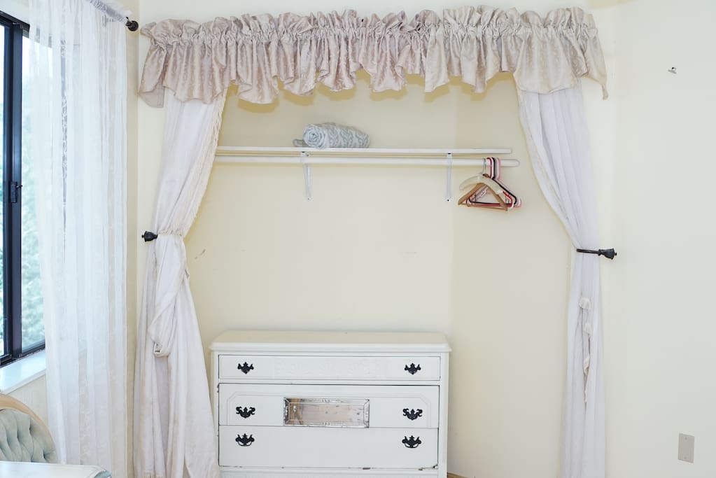 Guest closet and dresser