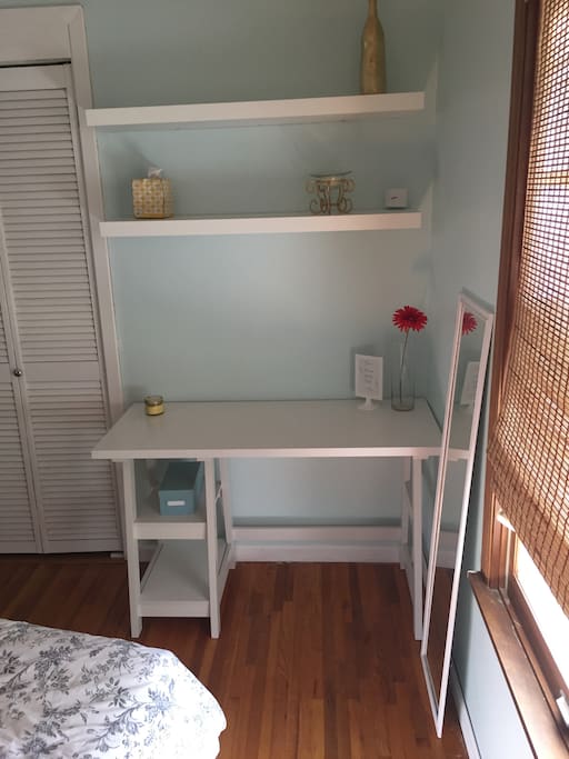 Desk/work area within bedroom