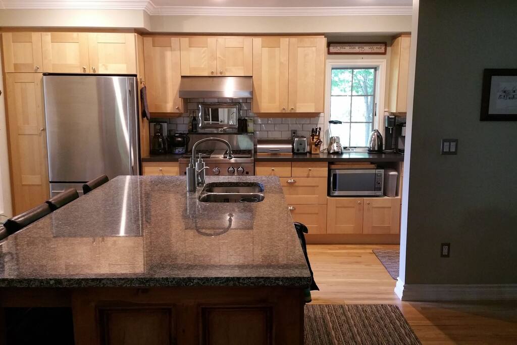 Kitchen island.