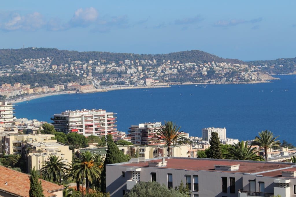 Blick vom Balkon auf Nizza