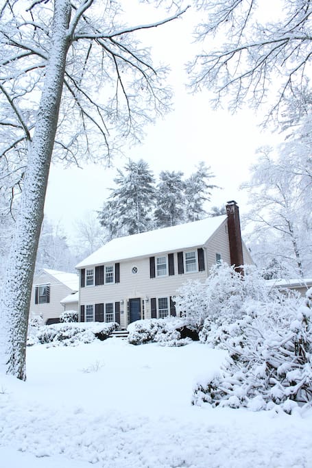 Our home in the winter