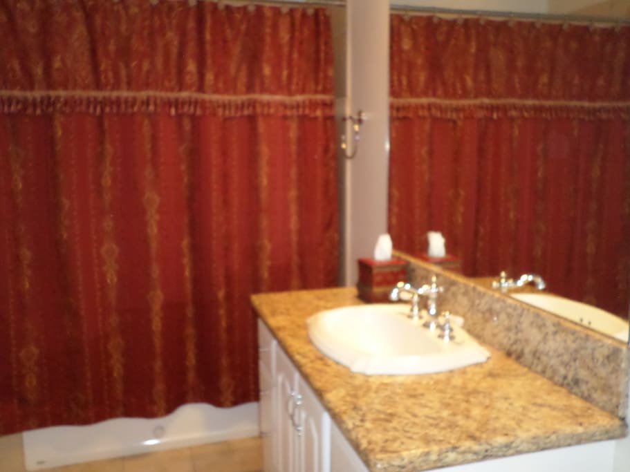 Private Full Bath inside the Suite