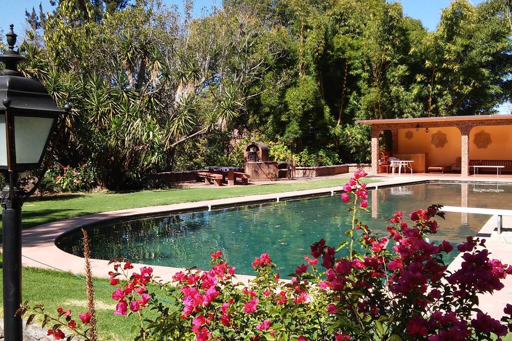 Vista de la terraza de la alberca.
View of the pool terrace.