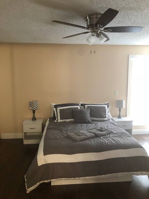 Soft and comfortable bed for two.