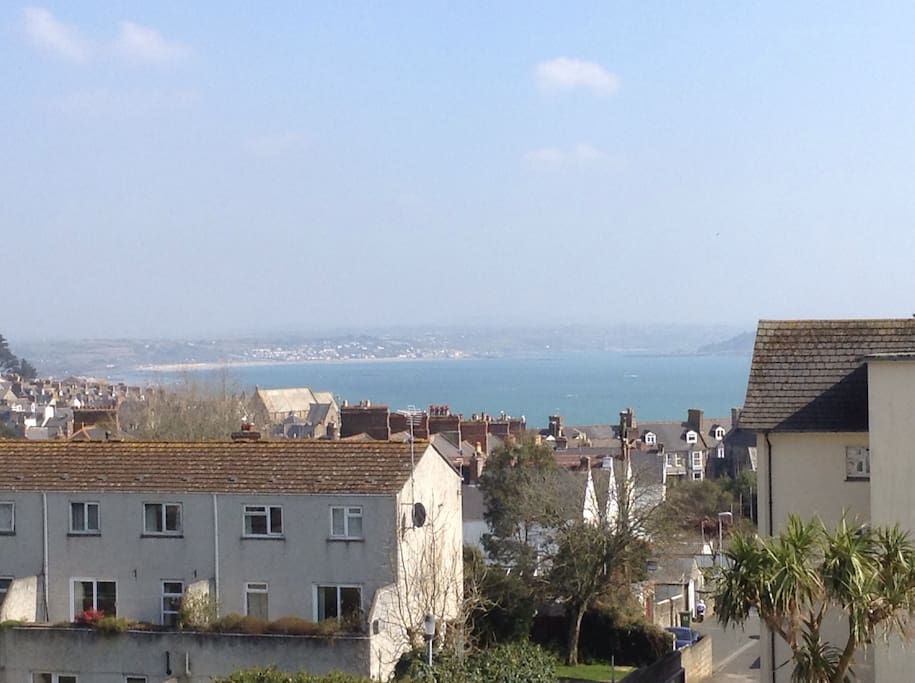 Ever changing sea view (including glimpse of St Michael's Mount)