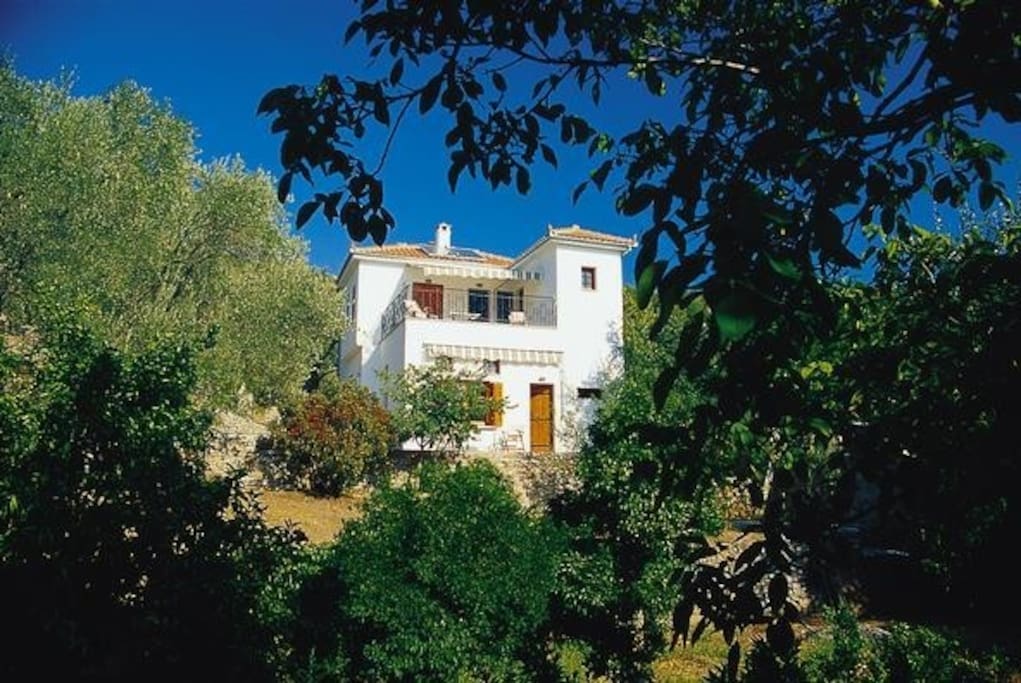 Aphroula's House before the trees grew up.