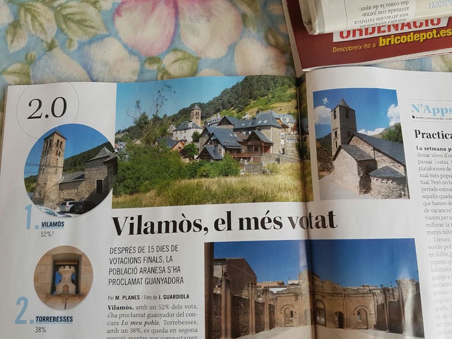 Vilamós el pueblo mas votado.