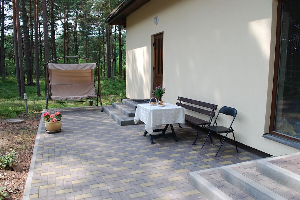 Terrace, entrance