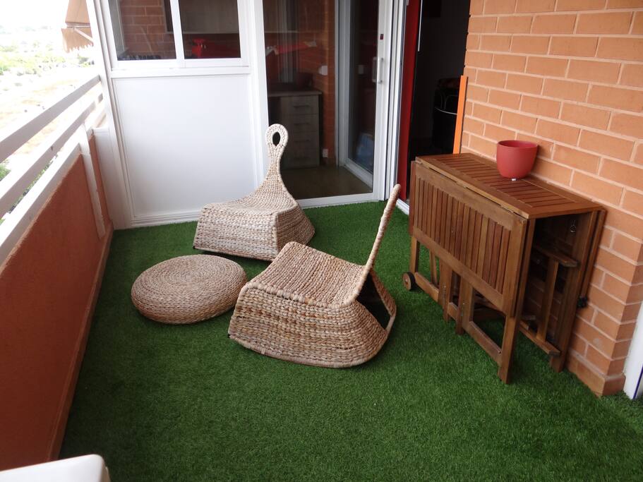 Balcon relajante, chill out balcony