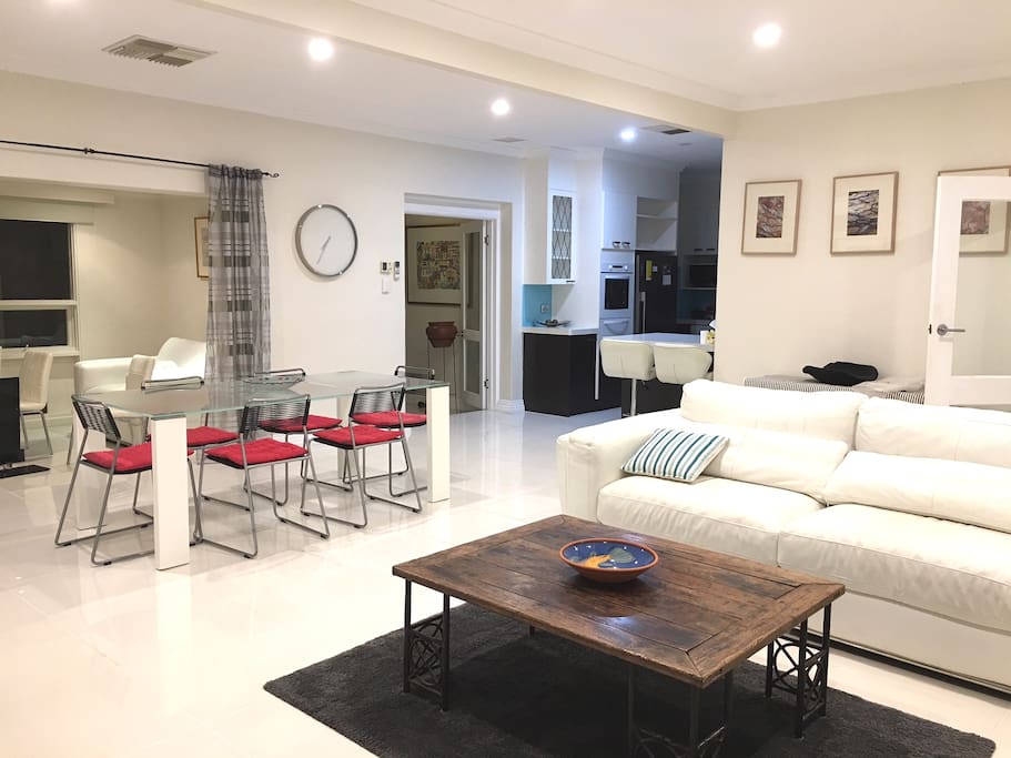 First open plan living space
