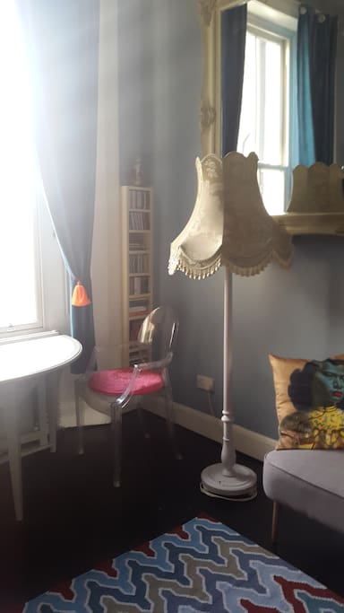 Big window, brightness, beautiful decoration, storage