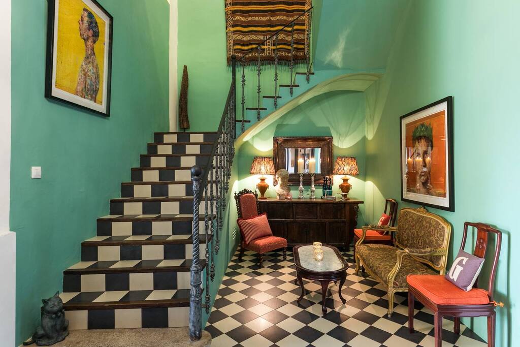 Stairs up to Bedrooms